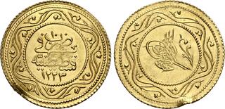 AH1223//8 トルコ マフムト2世 1/4ZM 金貨 NGC MS65 AH1223//8 トルコ マフムト2世 1/4ZM 金貨 NGC MS65 - メルカリ