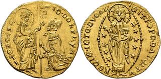 1722年ヴェネツィア 15 ソルディ 銀貨　アロイシオ モセニゴ III 1722年ヴェネツィア 15 ソルディ 銀貨 アロイシオ モセニゴ III