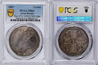 CoinArchives.com Search Results : 1847 gothic crown