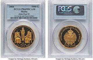 CoinArchives.com Search Results : malta Gegenstempel lilie