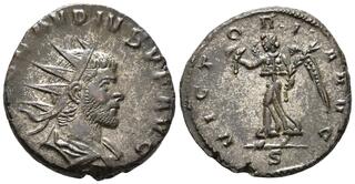 ローマ帝国 クラウディウス 2 世、AD 268-270 BI ダブル