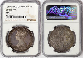 CoinArchives.com Search Results : 1847 gothic crown