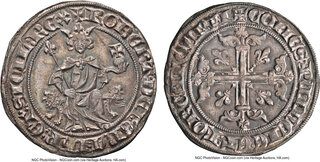 1629年Aフランス 1/12Ecu銀貨 王冠 フルール・ド・リス 1629年Aフランス 1/12Ecu銀貨 王冠 フルール・ド・リス 1629年A