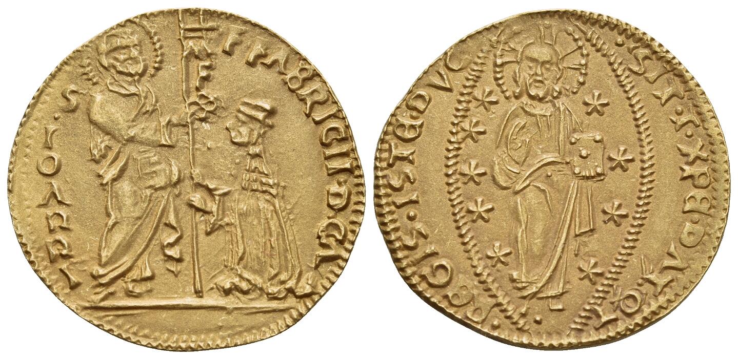 1722年ヴェネツィア 15 ソルディ 銀貨　アロイシオ モセニゴ III 1 Zecchino - Alvise Mocenigo III - Venice – Numista