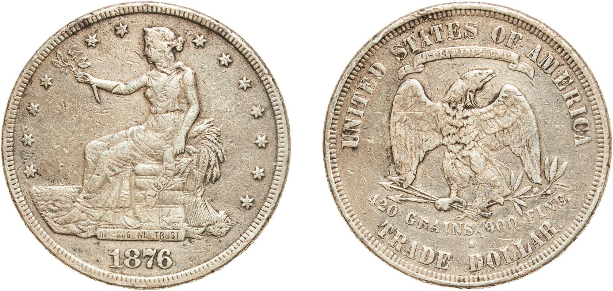 CoinArchives.com Search Results : trade dollar 1876