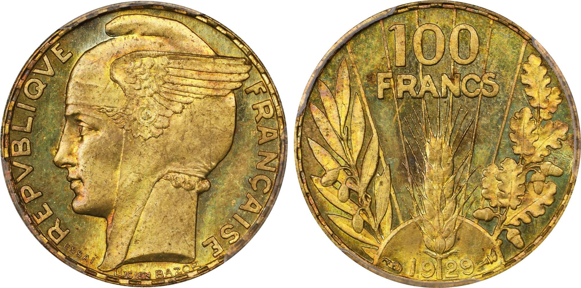 1840 Essai France Décime ブロンズ MS 64 BN 1840 Essai France Décime ブロンズ MS 64 BN 1840 Essai France