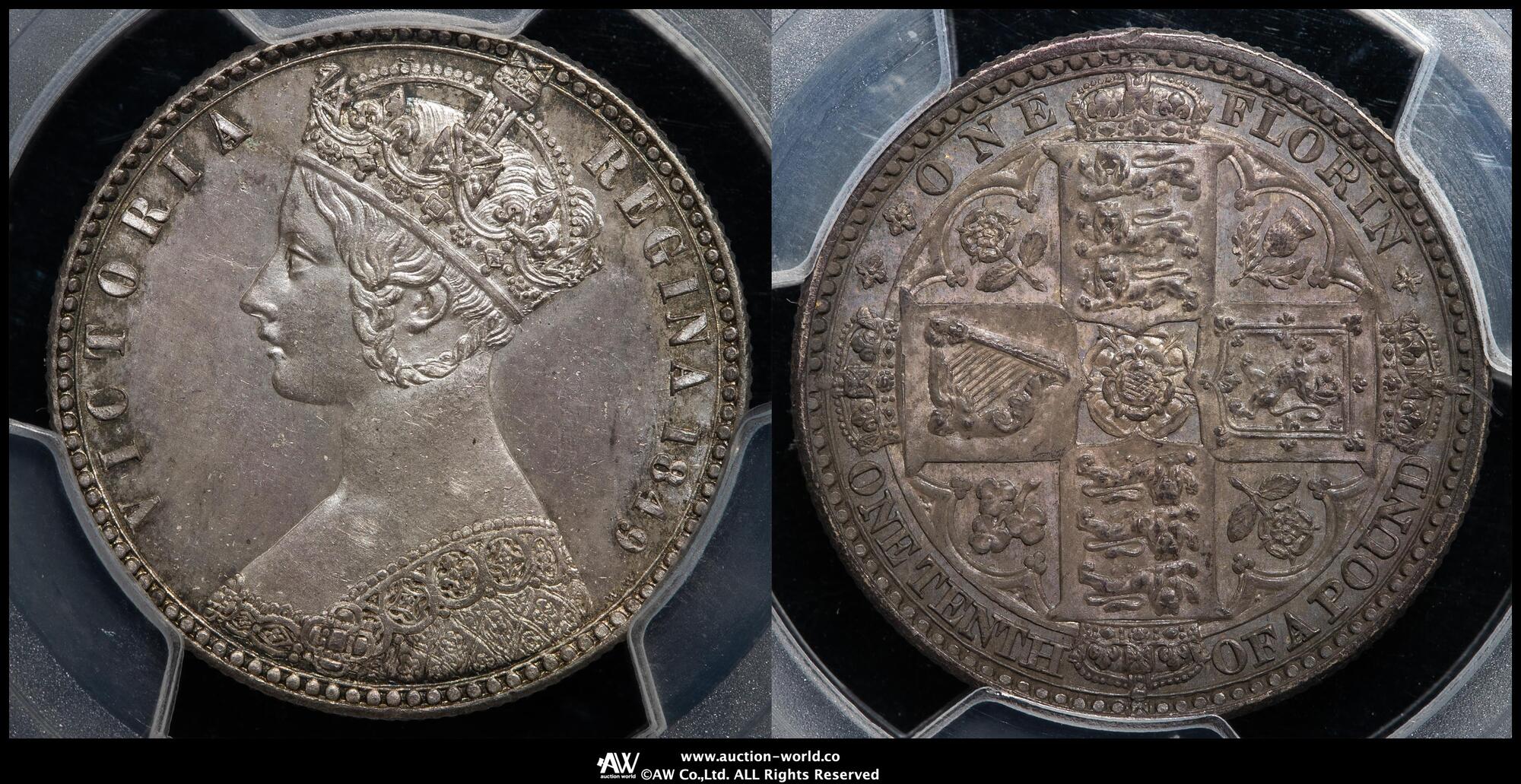 1860A オーストリア フローリン MS63 1860A オーストリア フローリン MS63 Austria 1860A 1 Florin