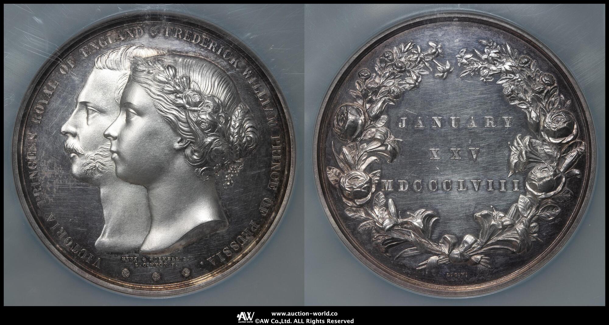 ビクトリア女王銀メダル.1837 .イギリス文化,芸術受賞者.大型 ビクトリア女王銀メダル.1837 .イギリス文化,芸術受賞者.大型