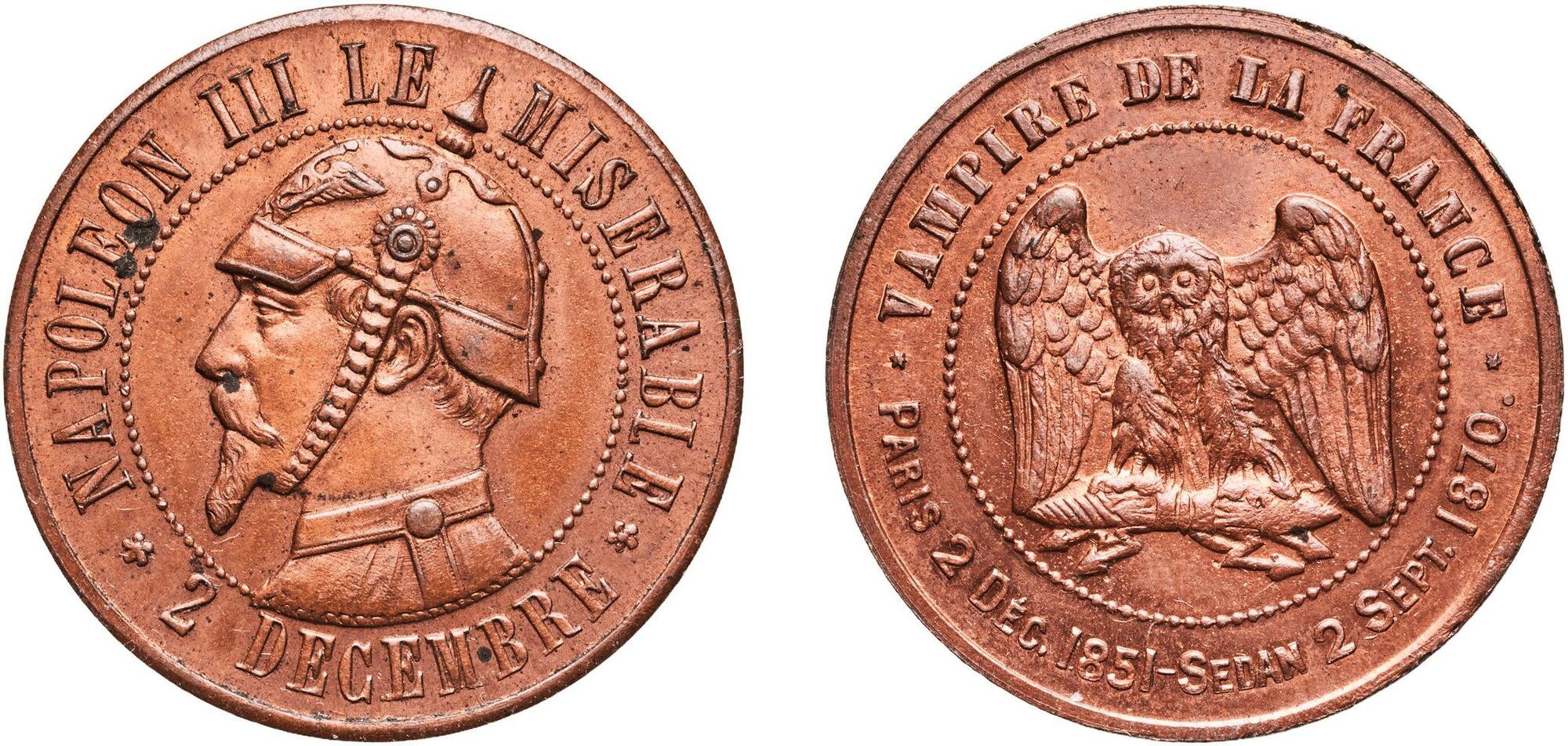 France - France, Médaille, Napoléon Ier, Napoléon III, Empereurs
