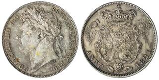 イギリス　1821年　Crown　＠２１ JCC | ジャパンコインキャビネット / 【SOLD】イギリス 1821年