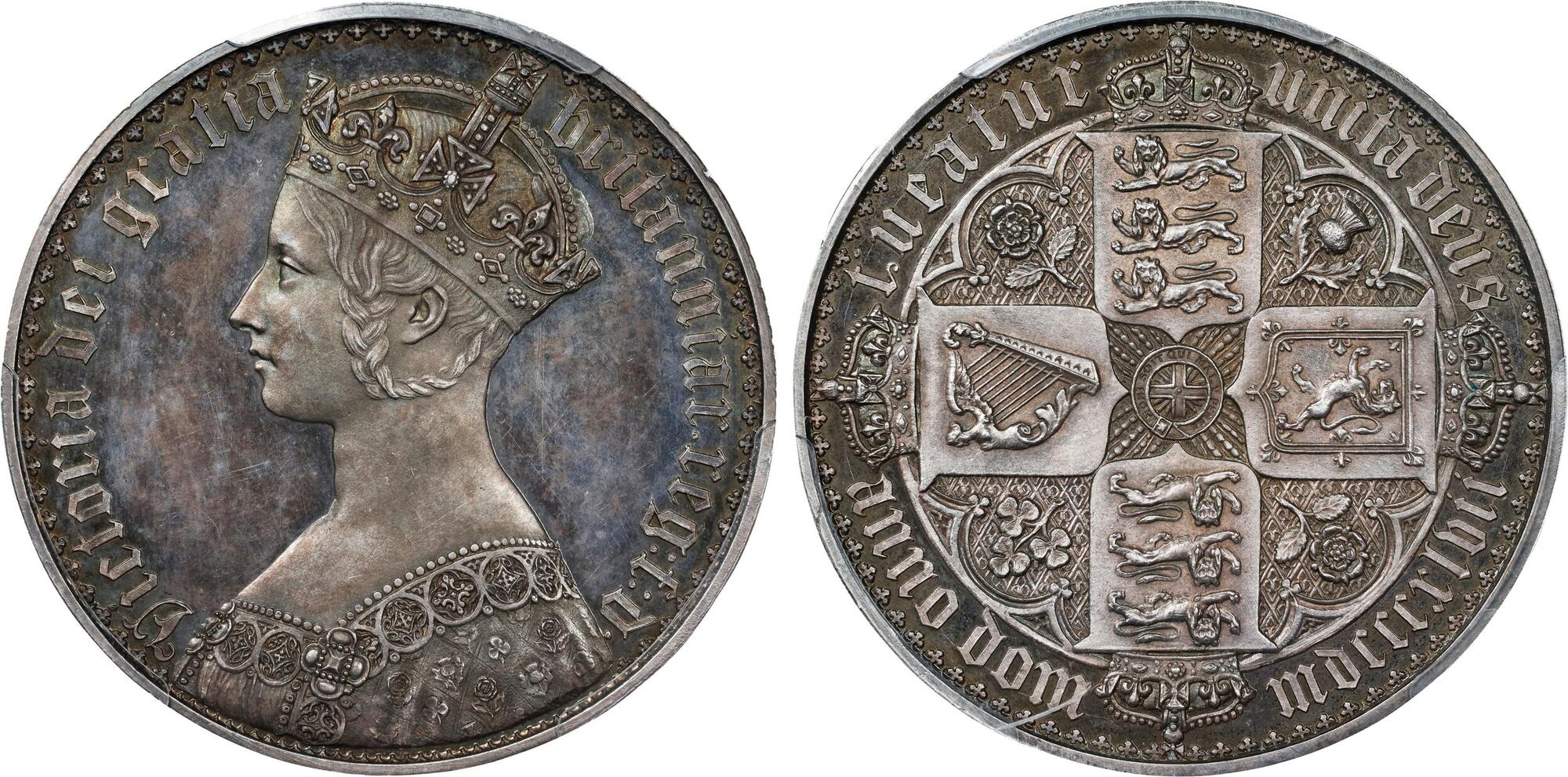 CoinArchives.com Search Results : 1847 gothic crown