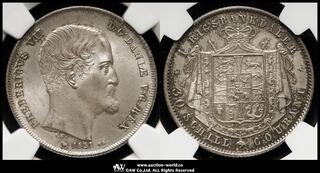 NGC MS62イギリス ヴィクトリア 1シリング 1S 銀貨 ジュビリー