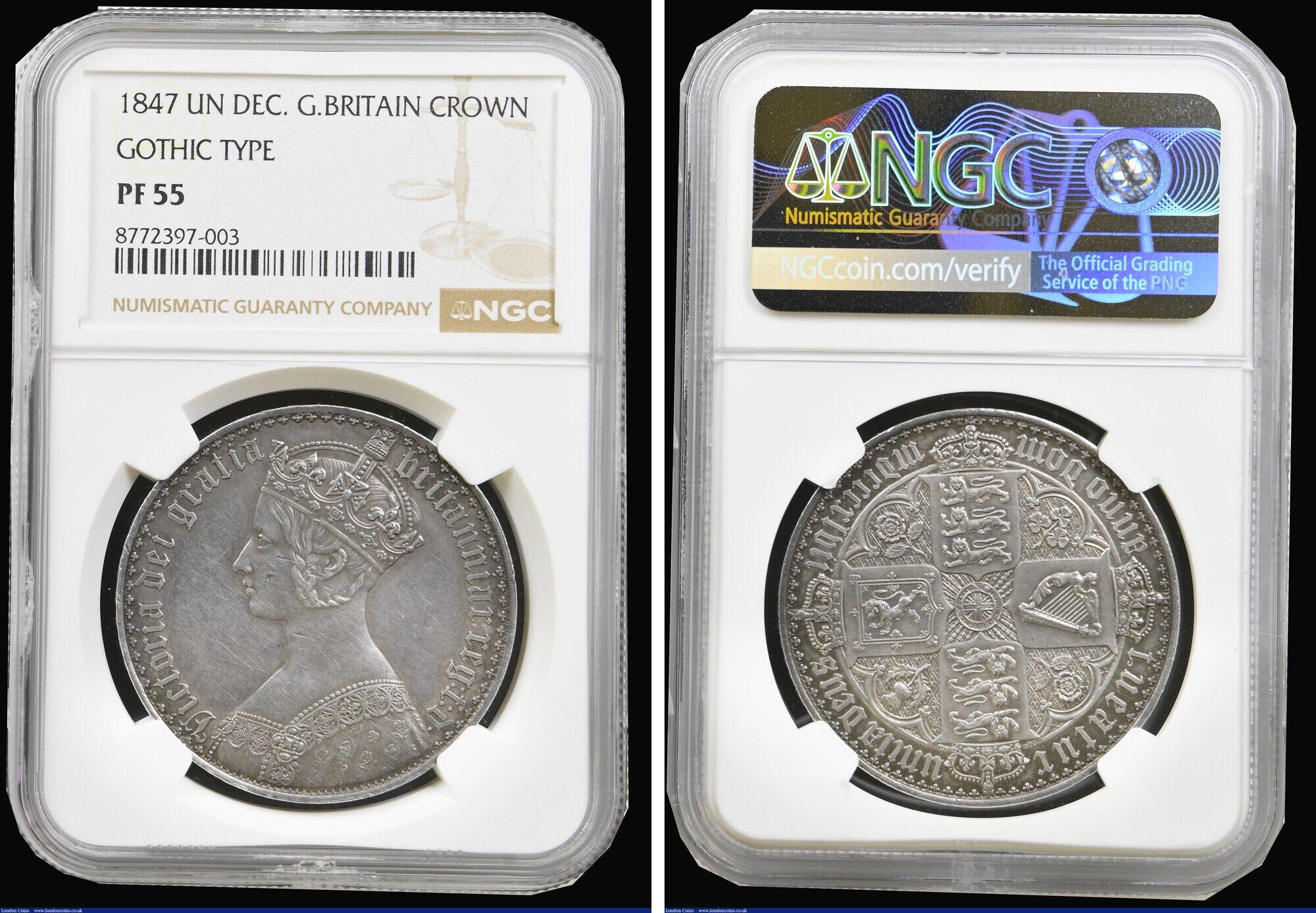 CoinArchives.com Search Results : 1847 gothic crown