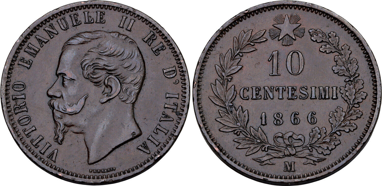 CoinArchives.com Search Results : 10 Centesimi 1866