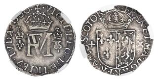 1629年Aフランス 1/12Ecu銀貨 王冠 フルール・ド・リス CoinArchives.com Search Results : France AND croix AND lis