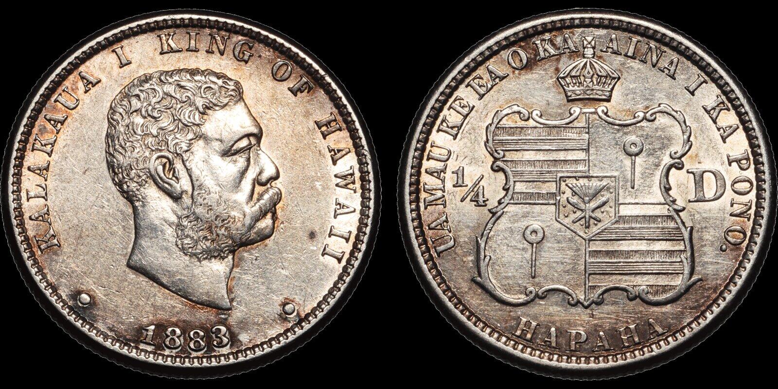 1991年ハワイ王国1/10オンス銀貨/PR70DCAM・PR69DCAM 1991-RHM 1/10 oz Hawaii X#MB65 Gold Liliuokalani, DCAM