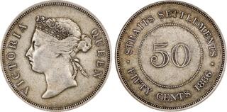 海峡植民地、エドワード7世の1ドル銀貨、1904年 | アンティーク