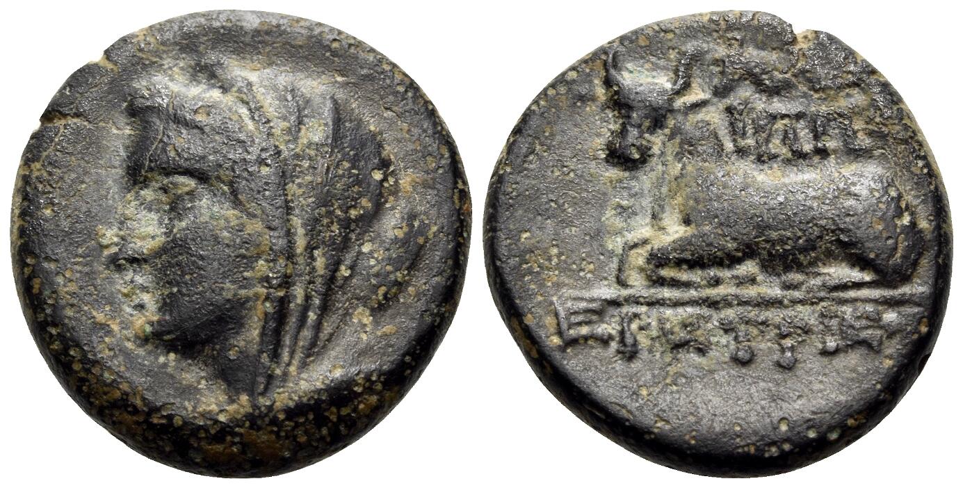 希少 銀貨 リュキア王朝 AR Sixth-Stater 紀元前360年 CoinArchives.com Search Results : eretria