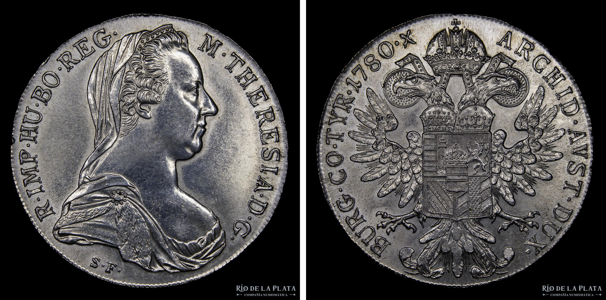 CoinArchives.com Search Results : maria Taler 1780 sf