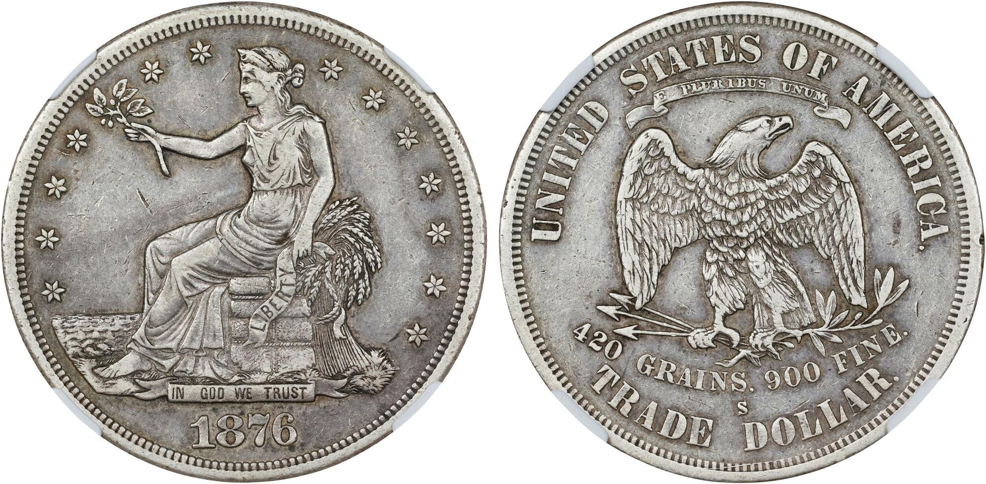 CoinArchives.com Search Results : trade dollar 1876