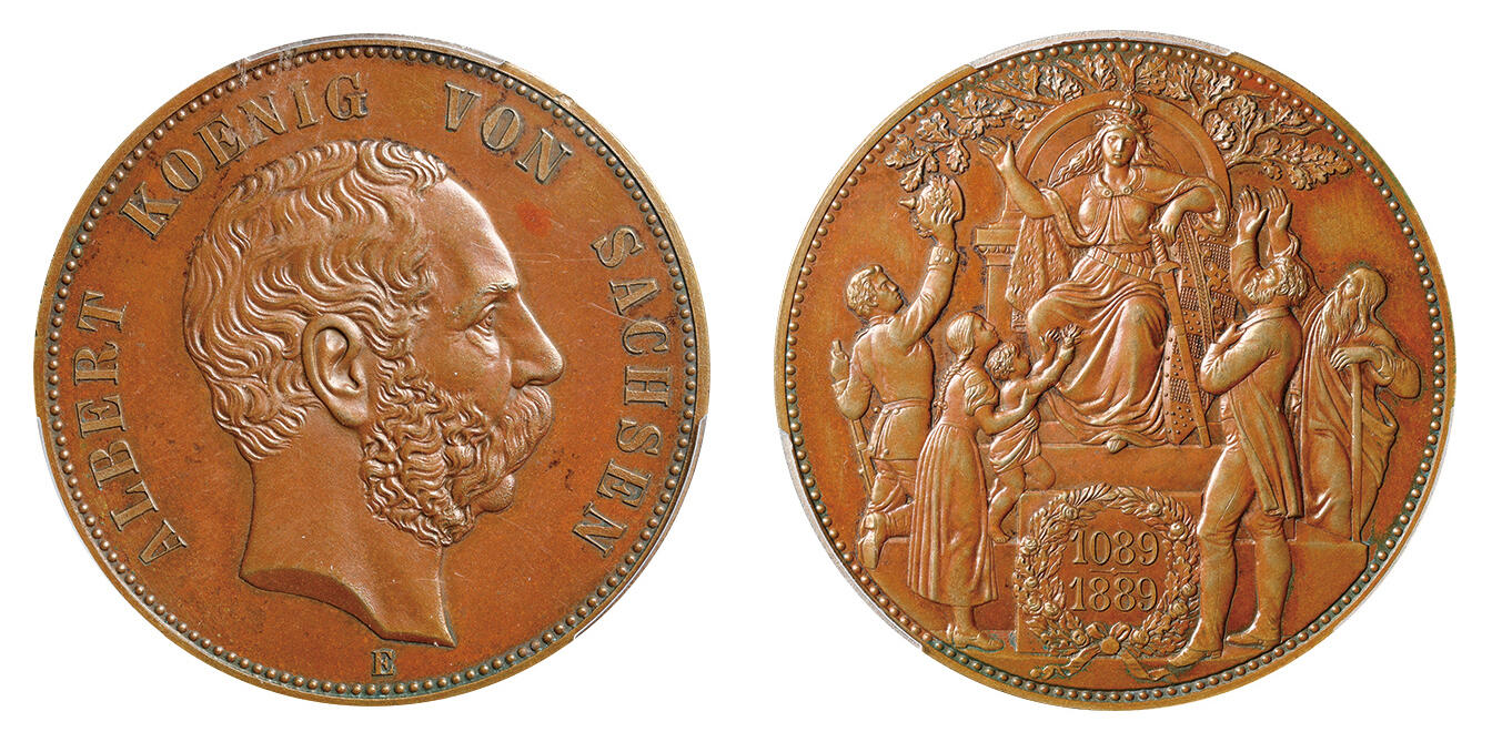 純銀　フランクフルト風景 純銀製メダル BHF SECURITIES CoinArchives.com Lot Viewer