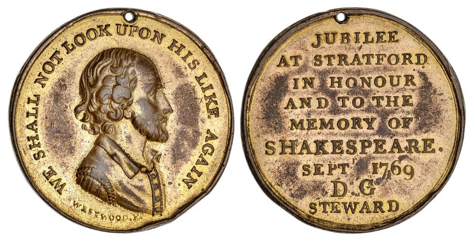WILLAM SHAKESPEARE　シェイクスピア　メダルコイン William Shakespeare Commemorative Medal – Shakespeare Shop