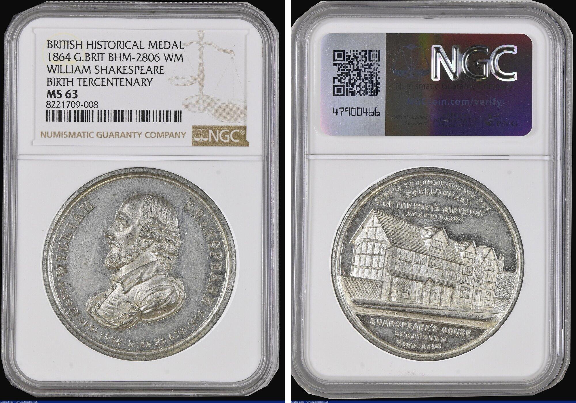 CoinArchives.com Search Results : shakespeare