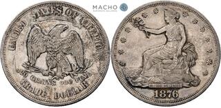 1876年-S アメリカ 貿易銀 Trade Dollar PCGS AU50 CoinArchives.com Search Results : trade dollar 1876