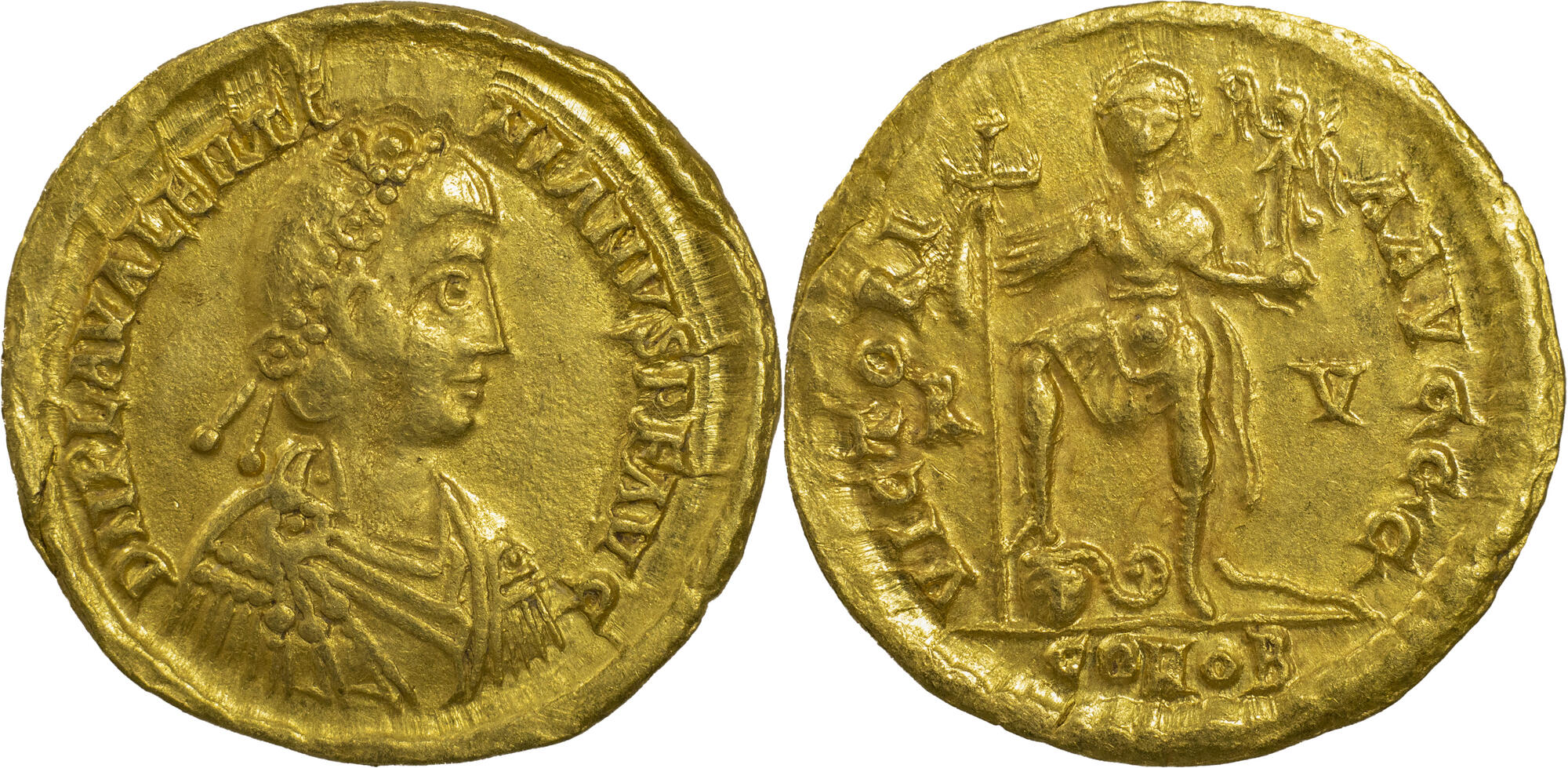 MONNAIE ROMAINE AE NUMMUS VALENTINIAN II, 375-392 AD,ANTIOCHE