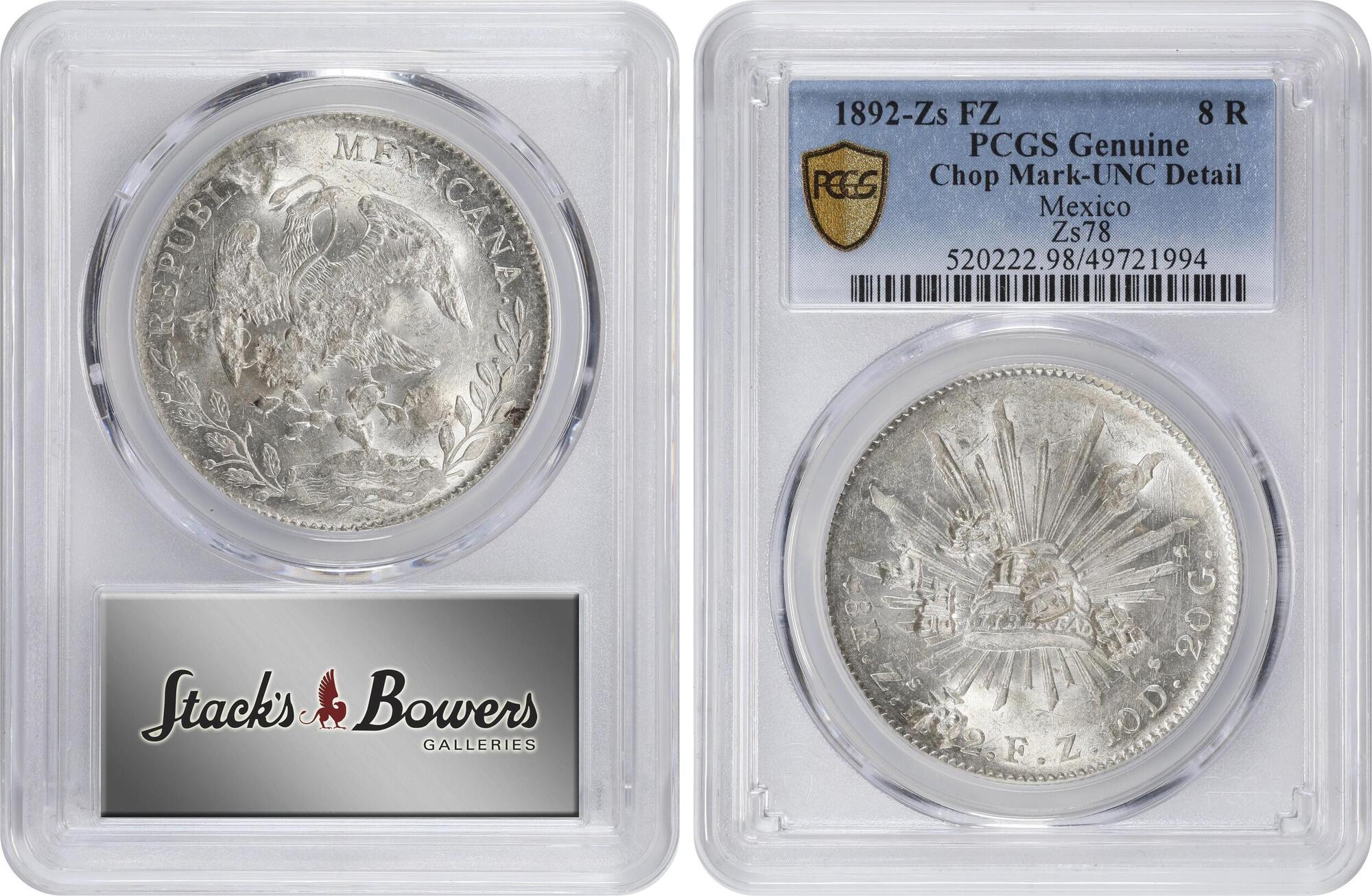 CoinArchives.com Search Results : 8 reales 1892