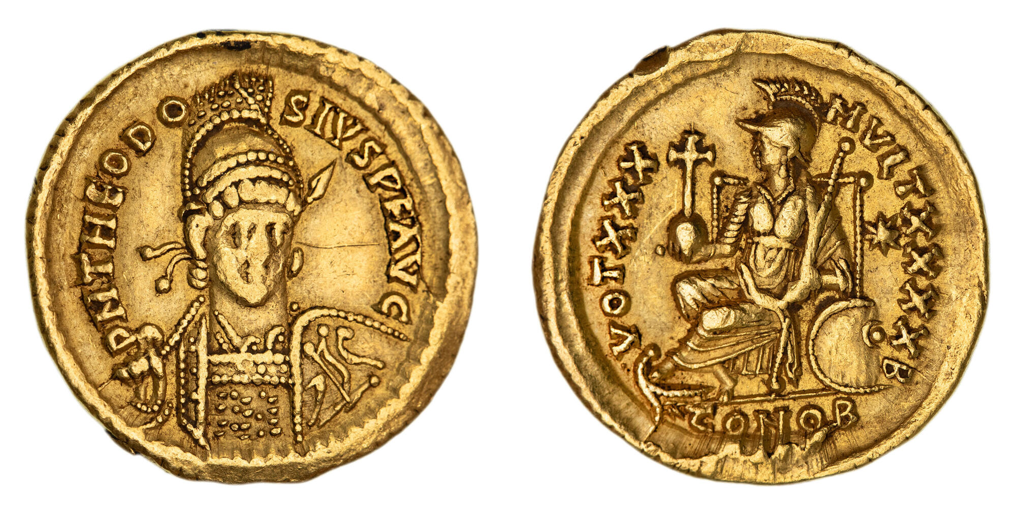 CoinArchives.com Search Results : Theodosius and solidus and 257