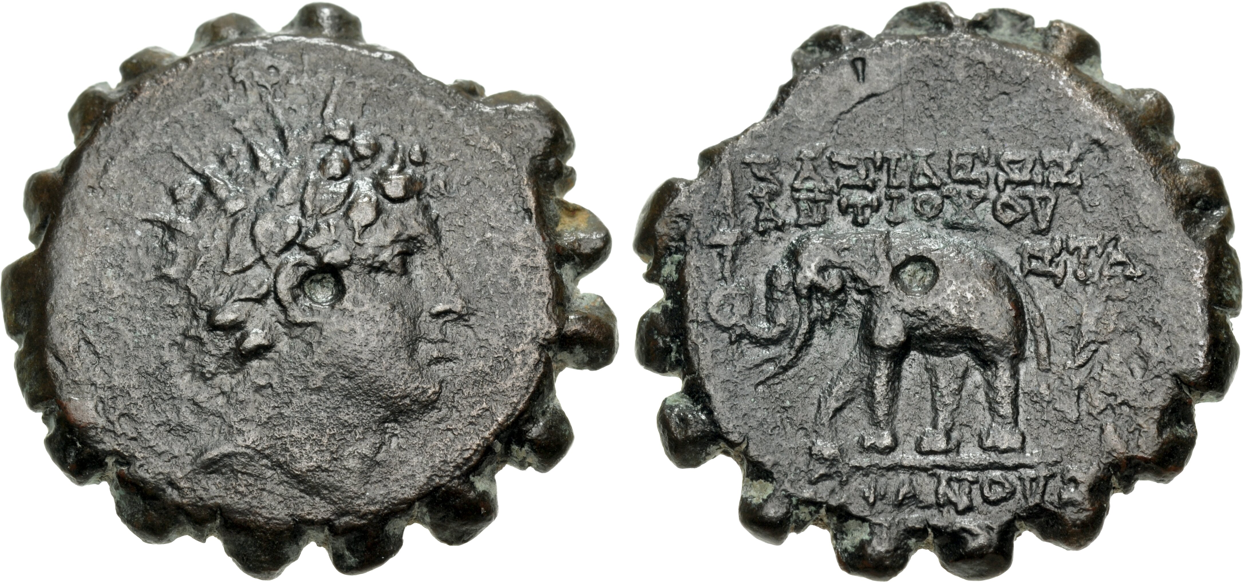 CoinArchives.com Search Results : Antiochos and elephant