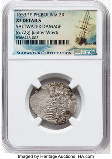 CoinArchives.com Search Results : filippo IV 8 reales