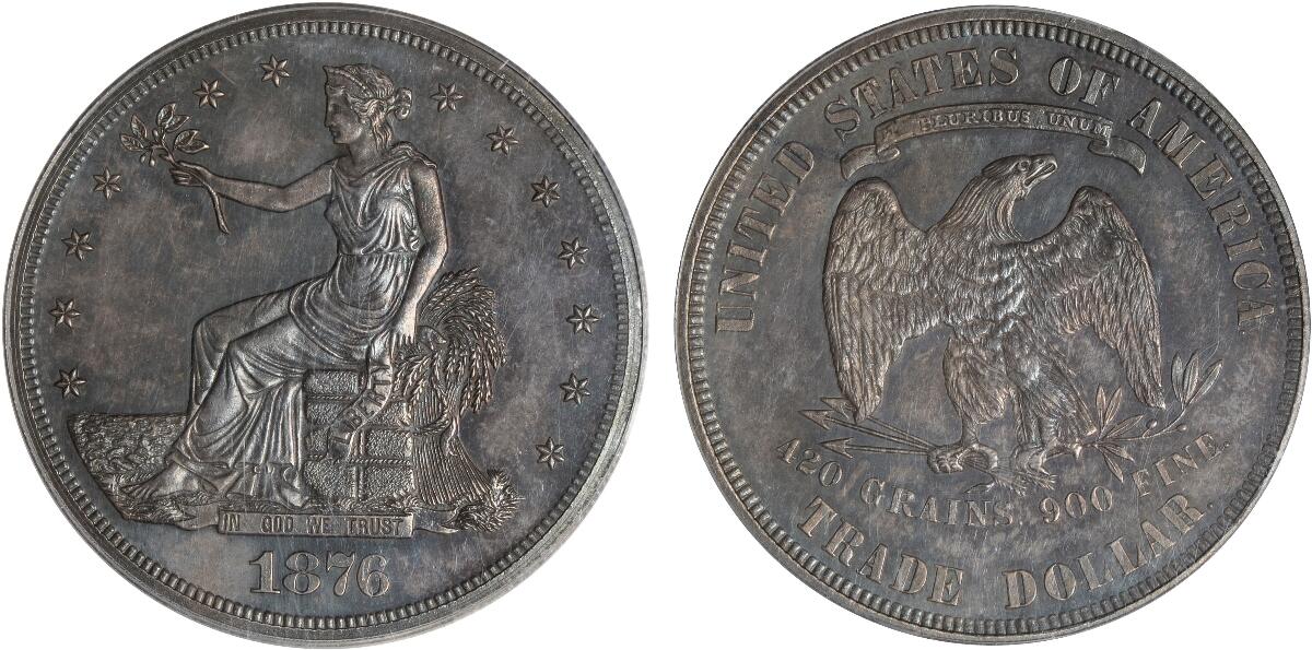CoinArchives.com Search Results : trade dollar 1876