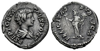 ローマ帝国　198-209　GETA, as Caesar　デナリウス貨@183 Geta as Caesar, 198-209 – ASTARTE S.A.