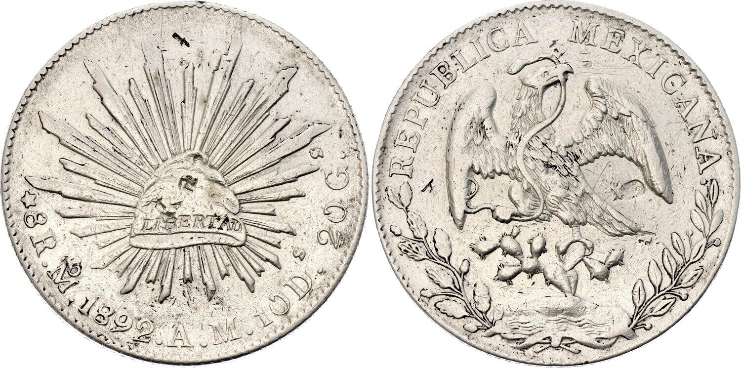 CoinArchives.com Search Results : 8 reales 1892