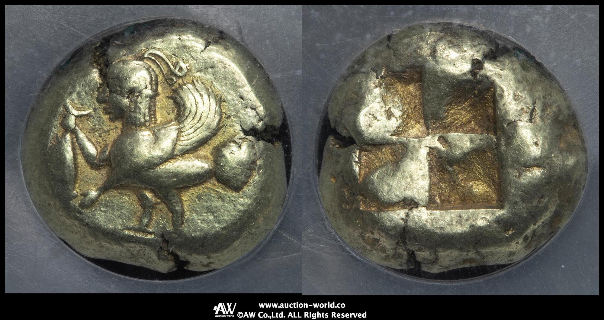 古代ミシア　ライオンとイノシシ　オボル銀貨 CoinArchives.com Lot Viewer