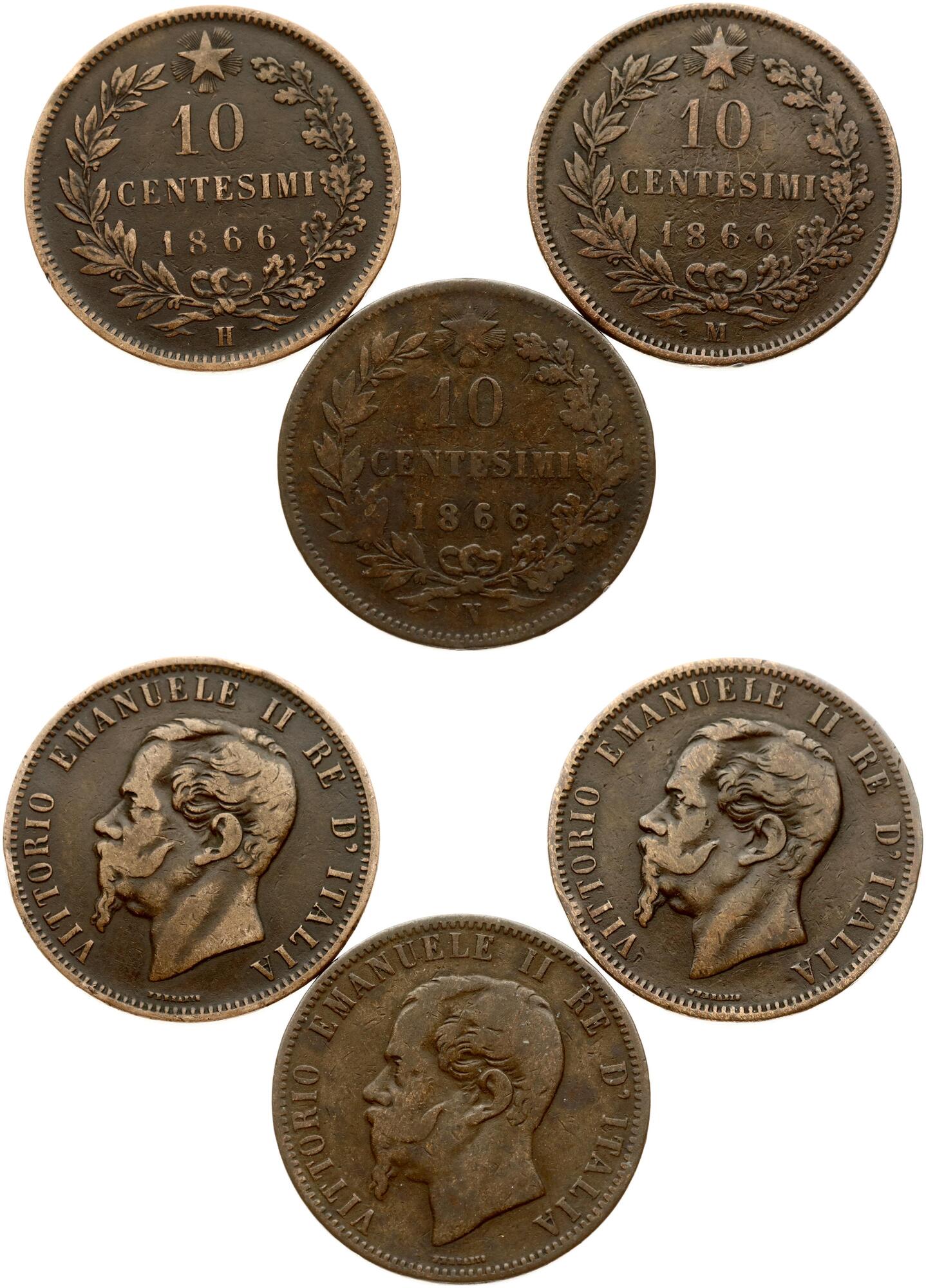 CoinArchives.com Search Results : 10 Centesimi 1866