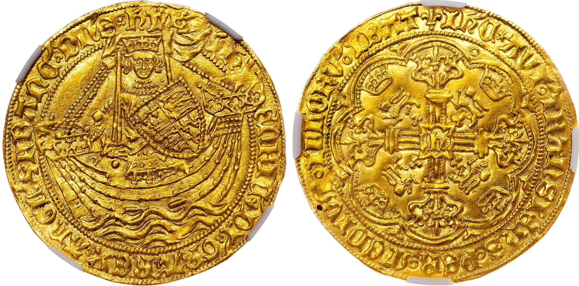 【M】V.HENRY NECK vallad CoinArchives.com Search Results : Henry VI Noble