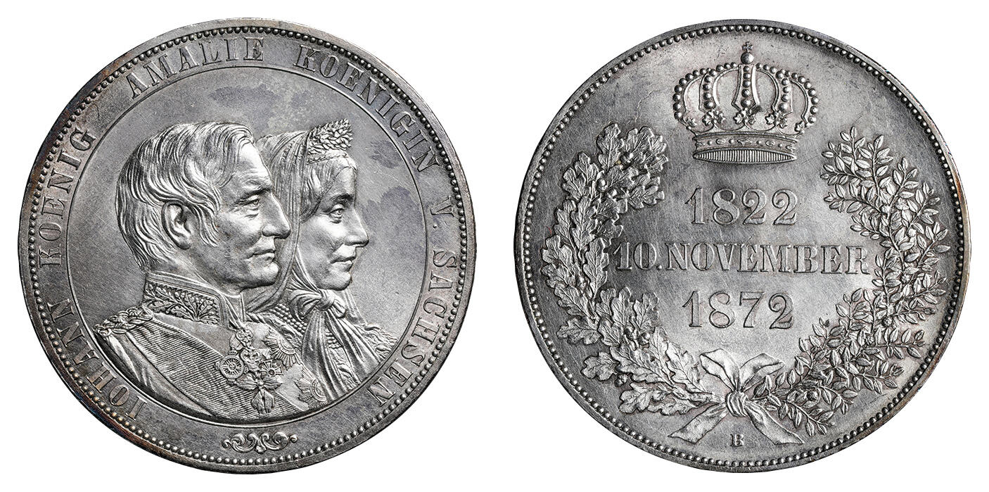 1626年 ザクセン選帝侯 ヨハン・ゲオルク1世 1ターレル銀貨 MS62