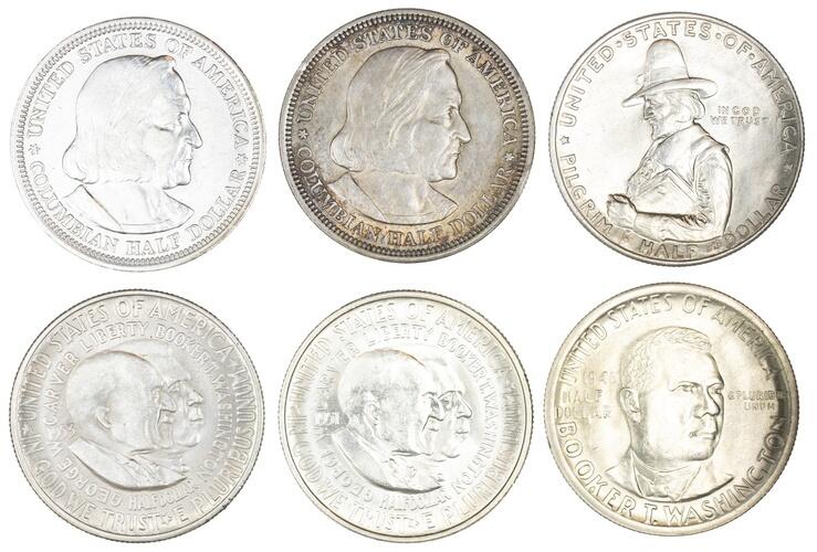 1355.　未使用　銀貨　1920年　アメリカ　ピルグリム　記念　コイン CoinArchives.com Search Results : pilgrim