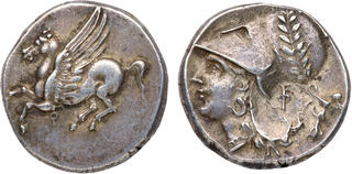 1Stater Pegasus Athena 銀貨