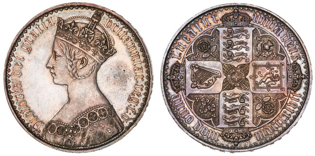 CoinArchives.com Search Results : 1847 gothic crown