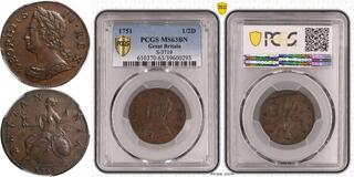CoinArchives.com Search Results : halfpenny