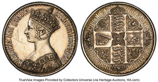 CoinArchives.com Search Results : 1847 gothic crown