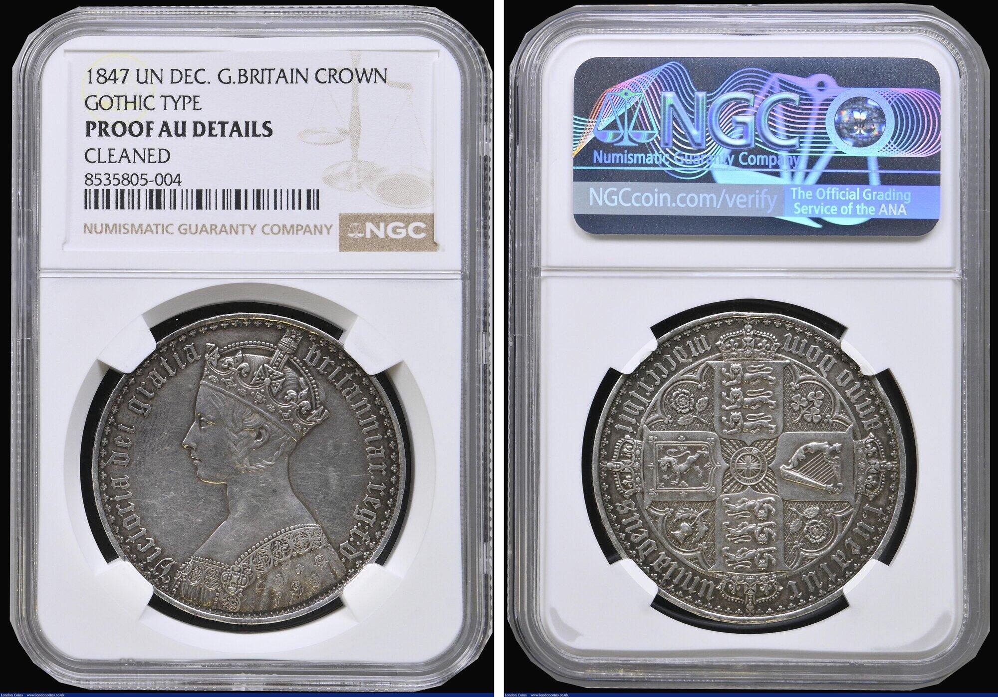 CoinArchives.com Search Results : 1847 gothic crown