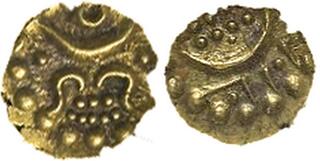 NGC AU58 マイソール ファナム金貨 (1638-1812) 351 NGC AU 58 インド マイソール ファナム金貨(1638-1812)350