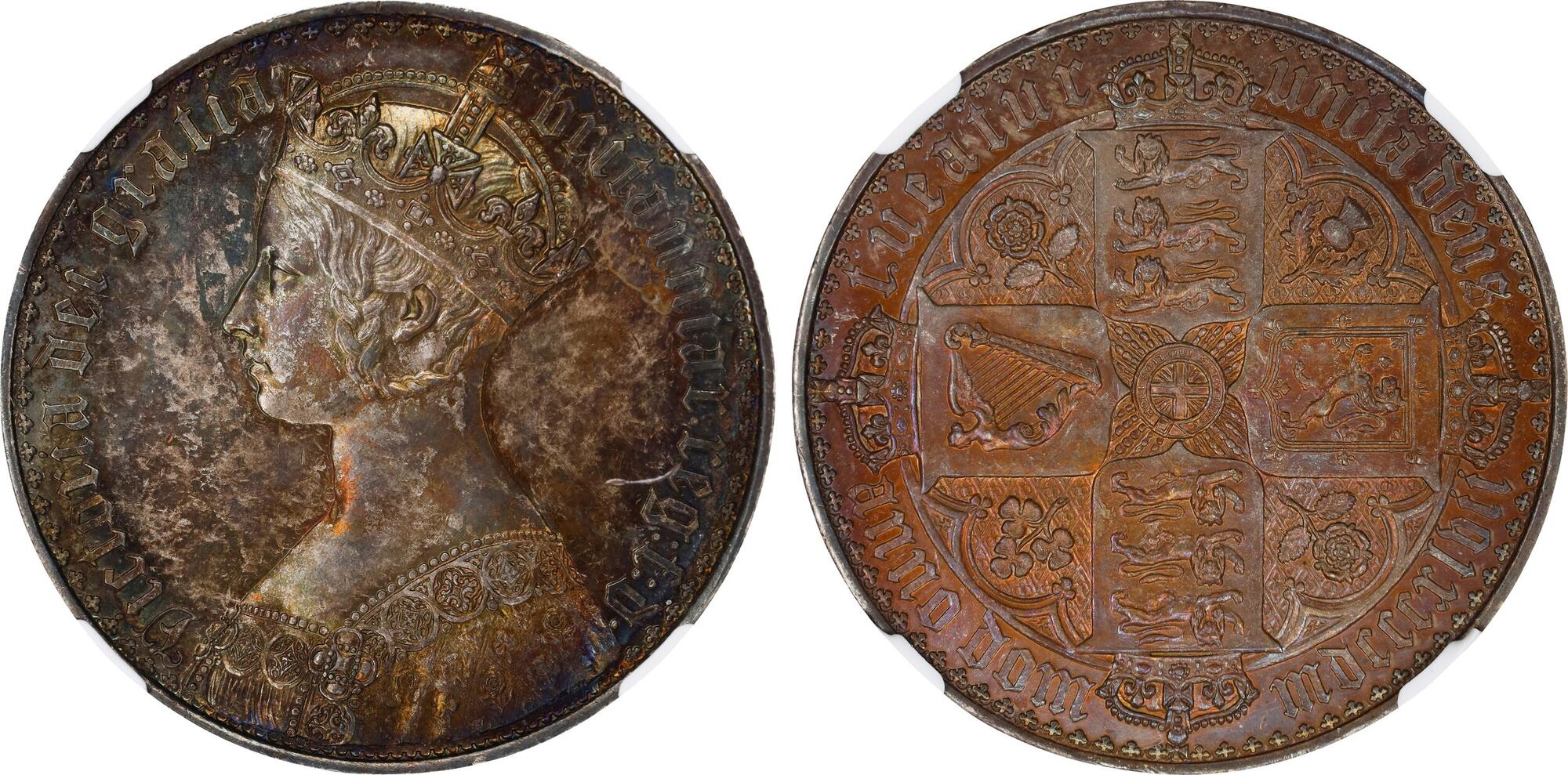 CoinArchives.com Search Results : 1847 gothic crown