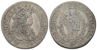 1665年 ハンガリー 15クロイツァー銀貨 1665年 ハンガリー 15クロイツァー銀貨 【公式通販】