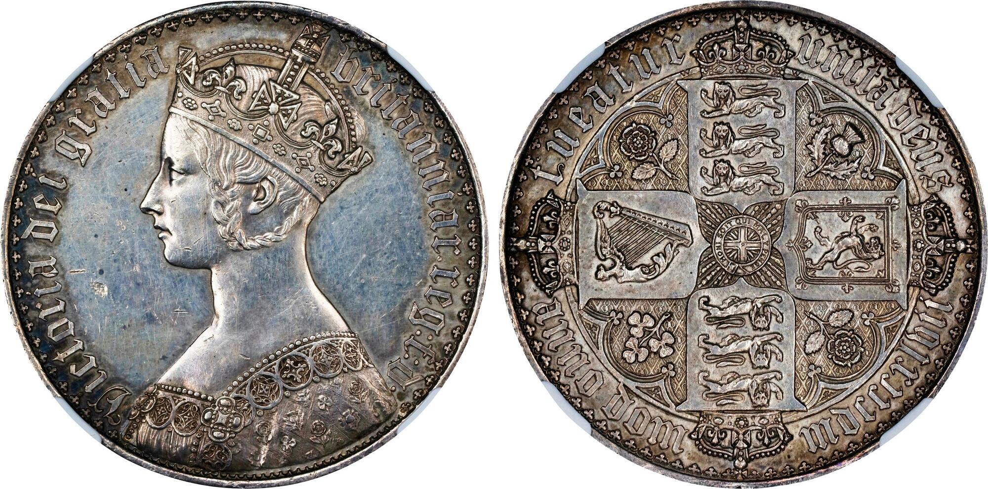CoinArchives.com Search Results : 1847 gothic crown